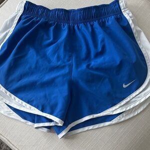 Nike Women's Athletic Shorts in Blue and White